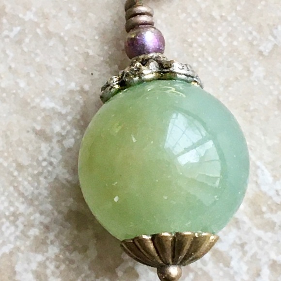 Beautiful jade drop earrings! - Picture 5 of 5